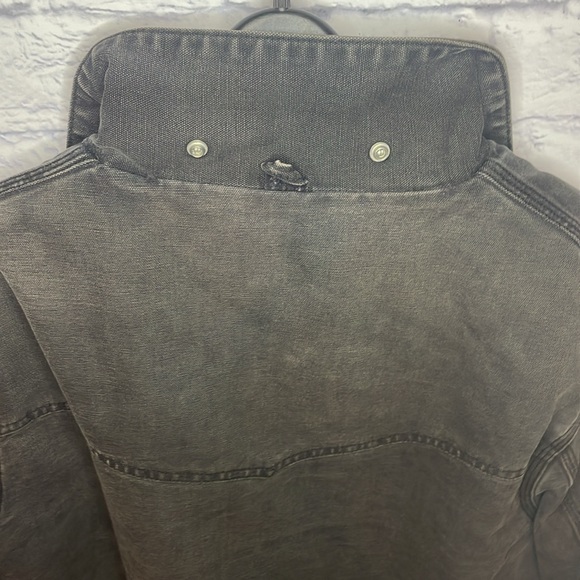 Vintage Santa Fe Carhartt Jacket J13 Size Large Black/Red Quilt Lined - Picture 10 of 10